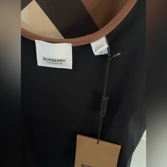 BURBERRY Chevron Check Stretch One Piece Swimsuit - NWT - Picture 7 of 16